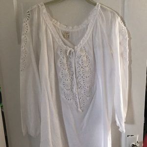 J. Crew white Beach Tunic/Cover Up